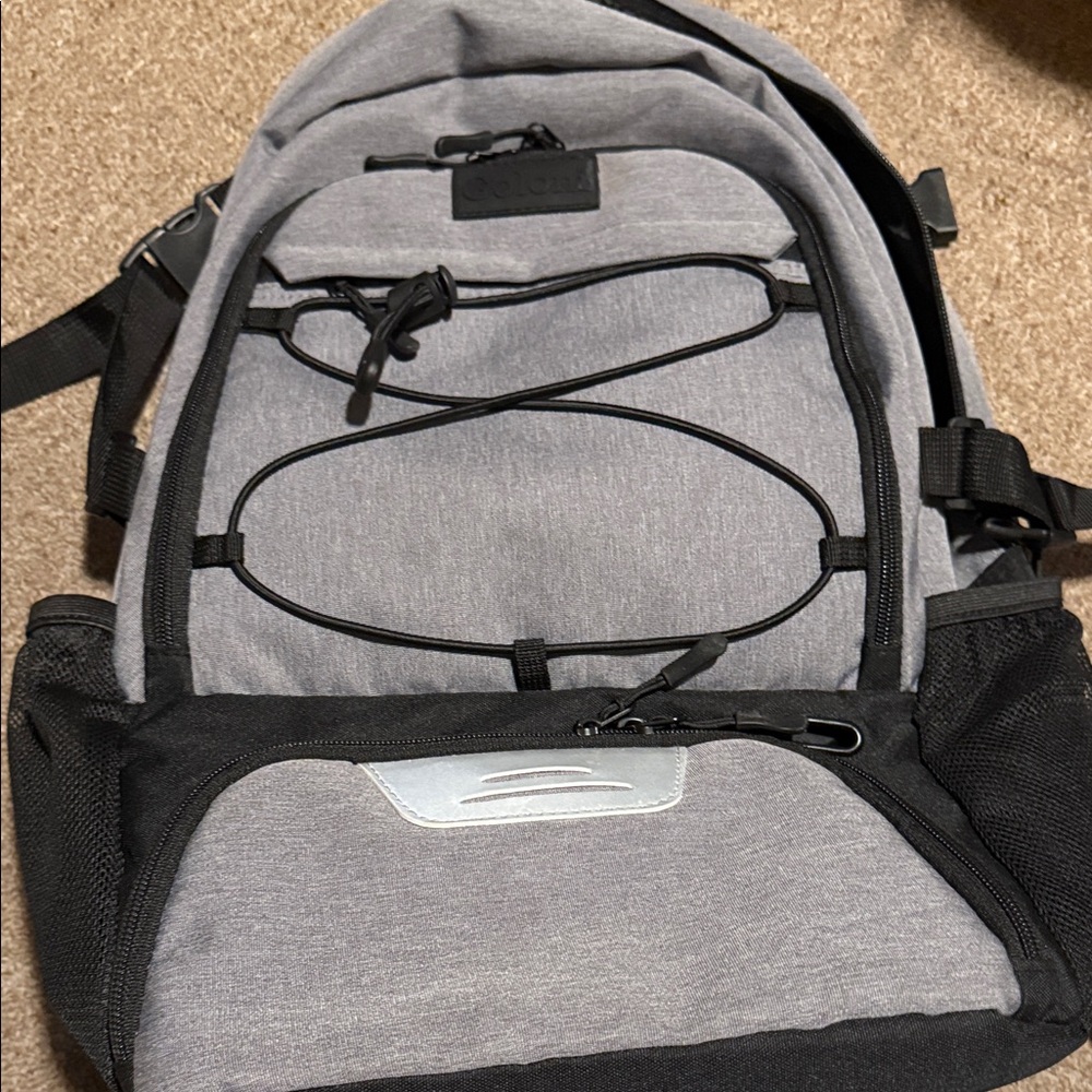 Sleek Gray and Black Men's Backpack
